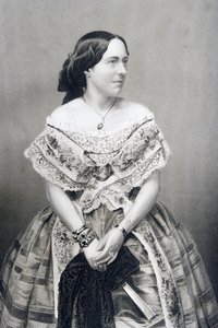 Clara Novello (1818-1908) graveret af D.J. Pund fra et fotografi, fra 