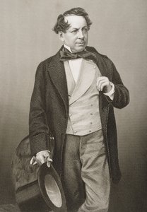 John Baldwin Buckstone (1802-79) graveret af D.J. Pund fra et fotografi, fra 