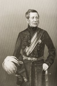 Sir John Fox Burgoyne (1782-1871) graveret af D.J. Pund fra et fotografi, fra 