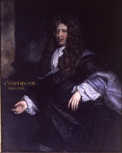 Sir Stephen Fox (1627-1716) Paymaster General (olie på lærred) af John James Bakker