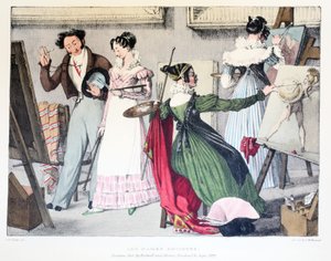 Les Dames Artistes, udgivet af Rodwell og Martin, 1820 af John James Chalon