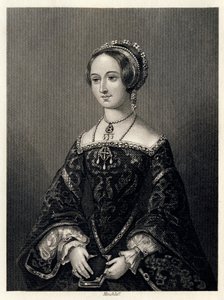 Marguerite de Navarre, Dronning Gemal af Henry II af Navarra, 1864. af John James Hinchcliff