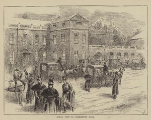 Kongeligt besøg i Normanton Hall af John Jellicoe