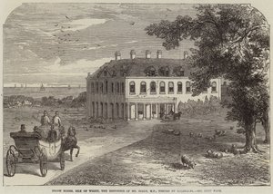 Brook House, Isle of Wight, bopæl for hr. Seely, MP, besøgt af Garibaldi
