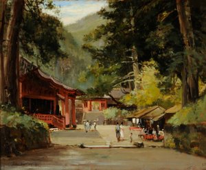 Indgang til Mausoleum of Jyemiten, Nikko, Japan