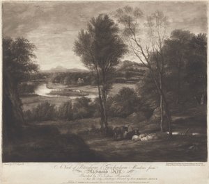 Udsigt til Petersham & Twickenham Meadows fra Richmond Hill af John Jones