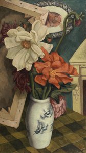 Stilleben med Dahliaer af John Joseph Wardell Power