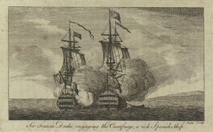 Sir Francis Drake i kamp med 