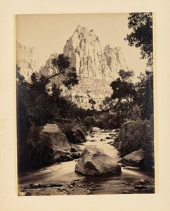 Eagle Crag, Rio Virgen, Utah af John K. Hillers