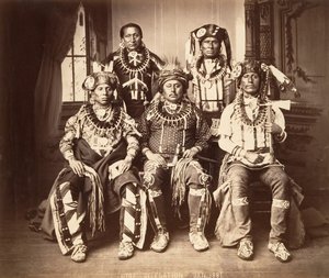 Otoe-Missouri delegerede, 1881. af John K. Hillers.