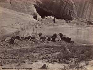 Ruinerne af klippeboligerne, Canyon de Chelly af John K. Hillers