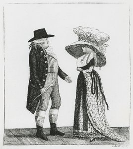 Kaptajn Dalrymple og Penelope Macdonald, 1787 af John Kay