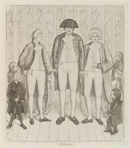 Charles Byrne; James Burnett, Lord Monboddo; William Richardson; John Bell; Baillie Kyd af John Kay af John Kay