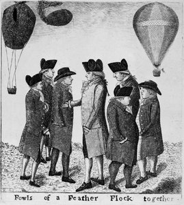 Høns af en fjer flokkes sammen, 1785