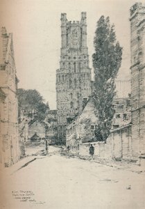 Ely Tower, fra syd, 1924 af John Keppie