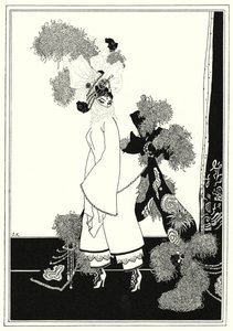 Illustration til historien om Aladdin og den vidunderlige lampe (litho)