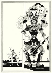 Illustration til historien om Aladdin og den vidunderlige lampe (litho)