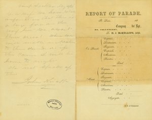 Brev fra John Knapp, Camp Jackson, til hans kone, 10. maj 1861 af John Knapp