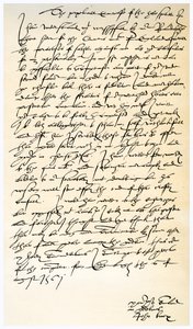 Brev fra John Knox til Sir Nicholas Throgmorton, 6. august 1561.
