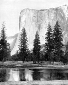 El Capitan, Yosemite Valley, Californien, USA, 1893. af John L. Stoddard