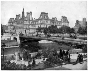 Hotel de Ville, Paris, slutningen af det 19. århundrede af John L. Stoddard