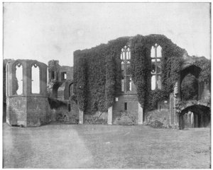 Kenilworth Castle, England, slutningen af det 19. århundrede.