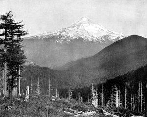Mount Hood, Oregon, USA, 1893. af John L. Stoddard