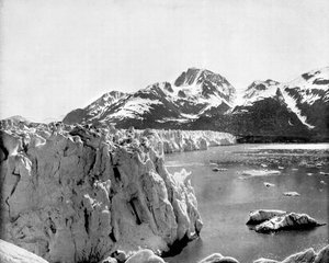 Muir Glacier, Alaska, USA, 1893. af John L. Stoddard
