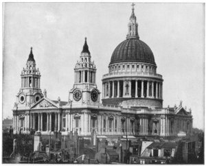 St Pauls Cathedral, London, slutningen af det 19. århundrede. af John L. Stoddard