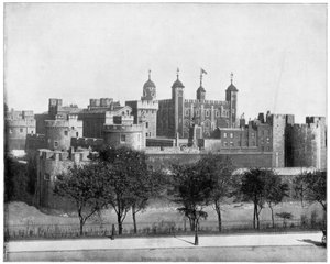 Tower of London, England, slutningen af det 19. århundrede. af John L. Stoddard