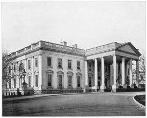 Det Hvide Hus, Washington DC, slutningen af det 19. århundrede. af John L. Stoddard