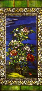 Pæoner i vinden med Kakemono-grænser af John La Farge