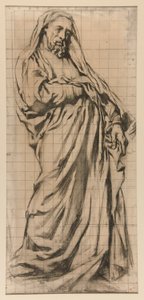 Studie for Trinity Church: Jeremiah af John La Farge