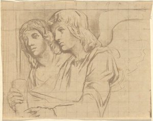 Two Angels for Trinity Church, Boston af John La Farge