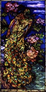 Påfuglevindue, 1892-1908 af John La Farge or Lafarge