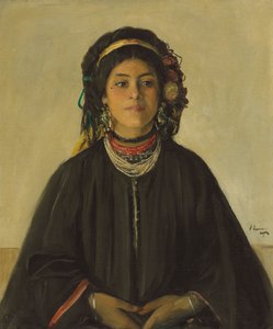 Aida, en maurisk tjenestepige af John Lavery