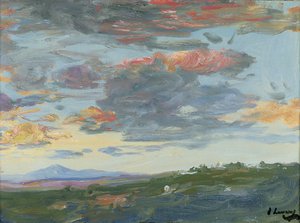 Aften, Tanger (olie på lærred) af John Lavery