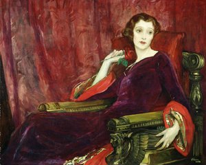 Den røde rose, 1923 af John Lavery