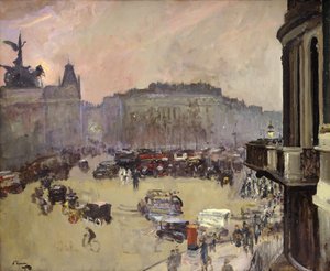 Vintersolen, Hyde Park Corner af John Lavery