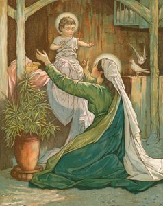 Maria leger med Jesus