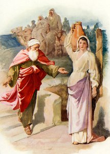 Rebekka og Eliezer ved brønden af John Lawson