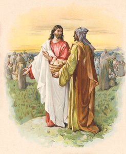 Bespisningen af de fem tusinde (farvelitografi) af John Lawson