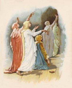 Lignelsen om de ti jomfruer (farvelitografi) af John Lawson