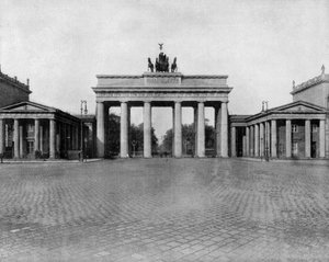 Brandenburger Tor i Berlin i Tyskland (s/h foto)
