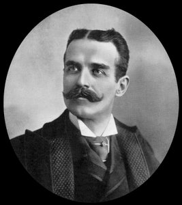 John Lawson Stoddard (1850-1931) amerikansk forfatter (s/h-foto)