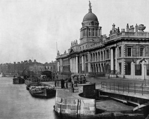 Toldvæsenet i Dublin (Irland) åbnede i 1791 (s/h foto) af John Lawson Stoddard