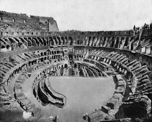 Colosseum i Rom (åbnet i 80 e.Kr.) (s/h foto) af John Lawson Stoddard