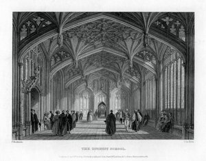 The Divinity School, Oxford, 1837. af John Le Keux