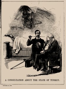 En konsultation om staten Tyrkiet. Punch, 17. september 1853, 1853.