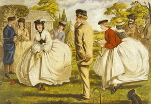 Et godt spil for to eller flere (olie på lærred) af John Leech
